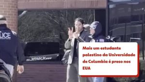 URGENTE: Estudante Palestino da Universidade de Columbia DETIDO nos EUA! Confira o VÍDEO CHOCANTE!