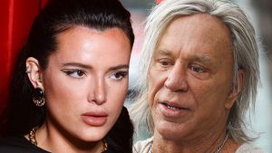 Bella Thorne REVELA o lado sombrio de Mickey Rourke nos bastidores de ‘Girl’!