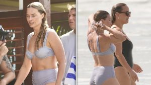 Margot Robbie Choca ao Exibir Colar de ‘Mamãe’ em Biquíni Arrojado sob o Sol! 😱💥