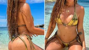 Escândalo na Praia: Cantor Sexy Mostra Tudo em Biquíni Reflexivo!